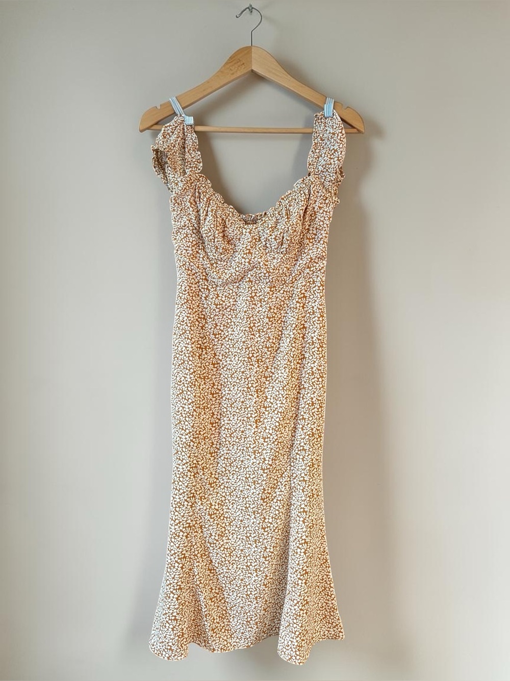 Princess Polly Peach Floral Midi Dress - Picture 7 of 8